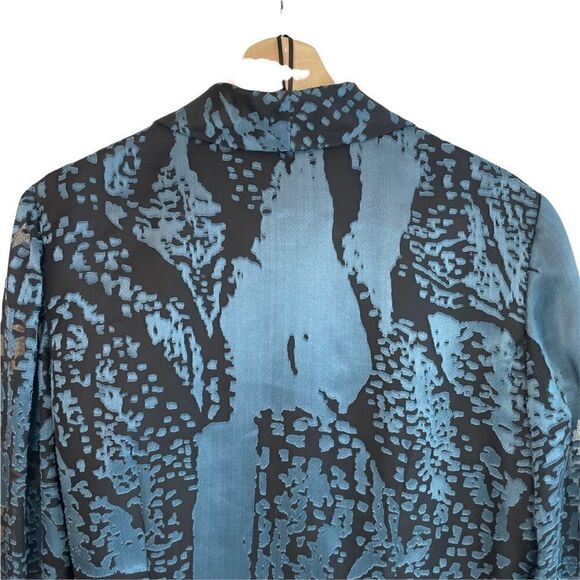 Alex Evenings Sheer Sleeve Wrap Blazer - Picture 6 of 9